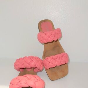 Braided Pink Women's Sandals
